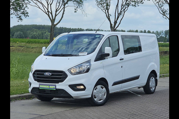 Ford Transit Custom 2.0 L2H1 Navi Airco Dubbele Cabine Automaat Distronic WP-Inrichting PDC 131 PK Euro6