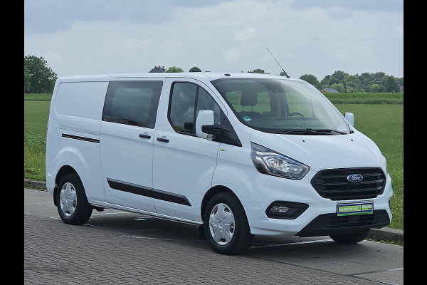 Ford Transit Custom 2.0 L2H1 Navi Airco Dubbele Cabine Automaat Distronic WP-Inrichting PDC 131 PK Euro6