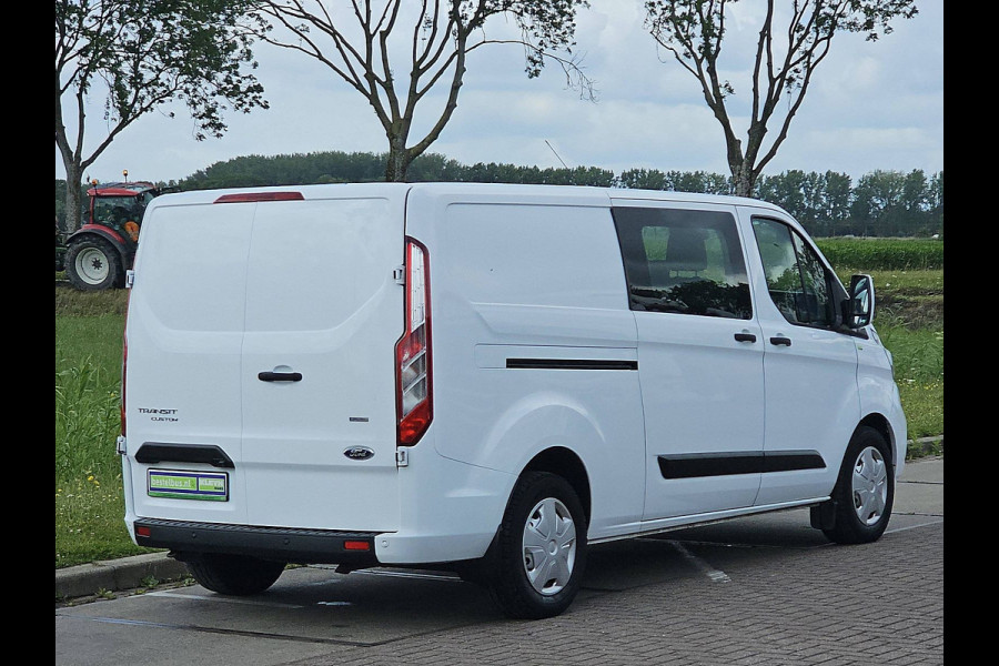 Ford Transit Custom 2.0 L2H1 Navi Airco Dubbele Cabine Automaat Distronic WP-Inrichting PDC 131 PK Euro6