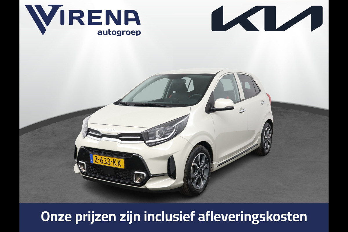 Kia Picanto 1.0 DPi GT-Line Apple Carplay/Android Auto - Cruise Control - Climate Control - Lederen Bekleding - Navigatie - Achteruitrijcamera - Fabrieksgarantie tot 04-2031