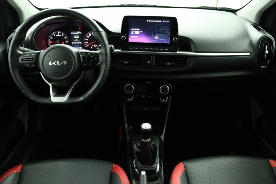 Kia Picanto 1.0 DPi GT-Line Apple Carplay/Android Auto - Cruise Control - Climate Control - Lederen Bekleding - Navigatie - Achteruitrijcamera - Fabrieksgarantie tot 04-2031