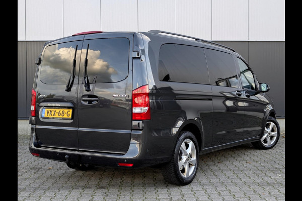 Mercedes-Benz Vito 119CDI AUTOMAAT DUBBELE CABINE 2X SCHUIFDEUR LANG LEDER PDC CRUISE CLIMATE CONTROL STOELVERWARMING
