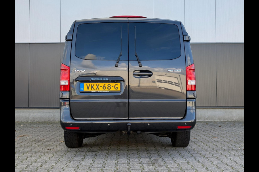 Mercedes-Benz Vito 119CDI AUTOMAAT DUBBELE CABINE 2X SCHUIFDEUR LANG LEDER PDC CRUISE CLIMATE CONTROL STOELVERWARMING