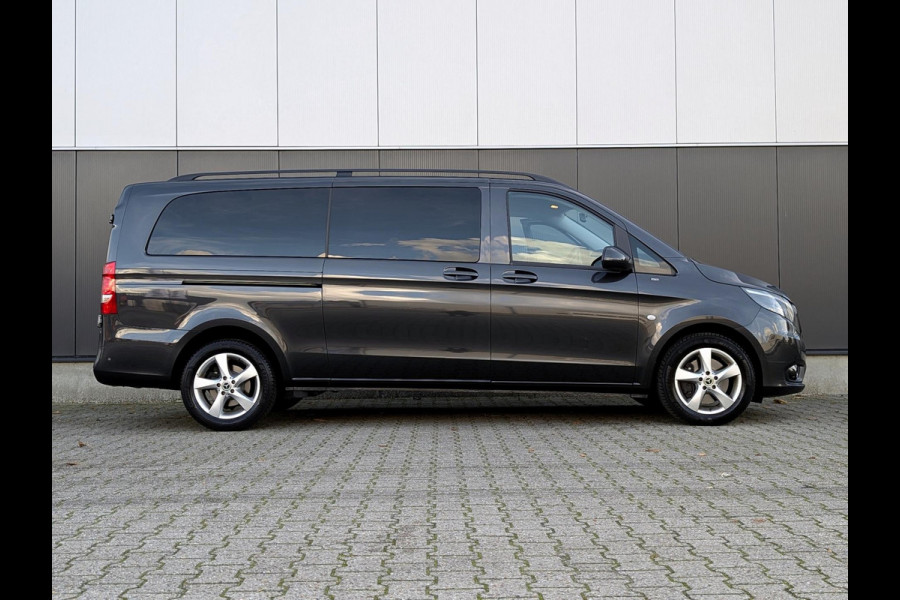 Mercedes-Benz Vito 119CDI AUTOMAAT DUBBELE CABINE 2X SCHUIFDEUR LANG LEDER PDC CRUISE CLIMATE CONTROL STOELVERWARMING