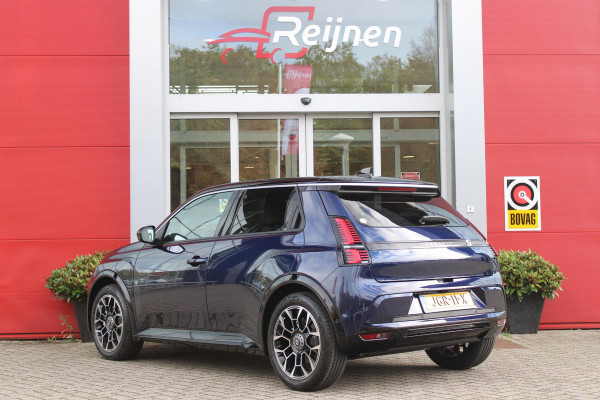 Renault 5 150PK COMFORT RANGE ROLAND-GARROS 52 kWh | NAVIGATIE SYSTEEM MET GOOGLE INTERGRATIE | HARMAN KARDON PREMIUM AUDIO | FULL LED KOPLAMPEN MET MICRO-OPTICS EN FRANSE VLAG | 10"R-LINK MULTIMEDIA | 18"GRONO LICHTMETALEN VELGEN | TWO-TONE CAROSSERIE KLEUR I.C.M. WARM TITANIUM DAKLIJSTEN | ELEKTRISCH VERWARMDE VOOR STOELEN / STUUR | BESTUURDERSSTOEL MET ELEKTRISCH VERSTELBARE LENDESTEUN | AUTOMATISCH INPARKEREN | FLANK GUARD PROTECTION | ADAPTIEVE CRUISE CONTROL MET STOP & GO | ACHTERUITRIJCAMERA | PRIVATIE GLASS | SFEERVERLICHTING IN DIVERSE KLEUREN |