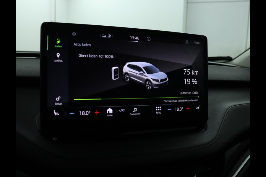 Škoda ENYAQ iV 80|SOH 90%|Panoramadak|Leer|Trekhaak|ACC|Stoelverwarming Škoda ENYAQ iV 80|SOH 90%|Panoramadak|Leer|Trekhaak|ACC|Stoelverwarming