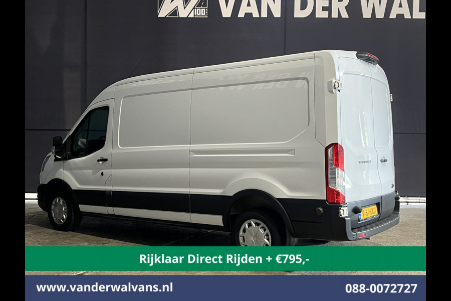Ford Transit 2.0 TDCI 131pk L3H2 Euro6 *Rijklaar Direct Rijden* Airco | Camera | Navigatie | Apple Carplay | Android Auto | Stoelverwarming Verwarmde voorruit, Cruisecontrol, Parkeersensoren, Elektrisch verstelbare bestuurdersstoel, Bijrijdersbank