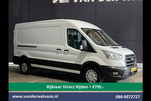 Ford Transit 2.0 TDCI 131pk L3H2 Euro6 *Rijklaar Direct Rijden* Airco | Camera | Navigatie | Apple Carplay | Android Auto | Stoelverwarming Verwarmde voorruit, Cruisecontrol, Parkeersensoren, Elektrisch verstelbare bestuurdersstoel, Bijrijdersbank