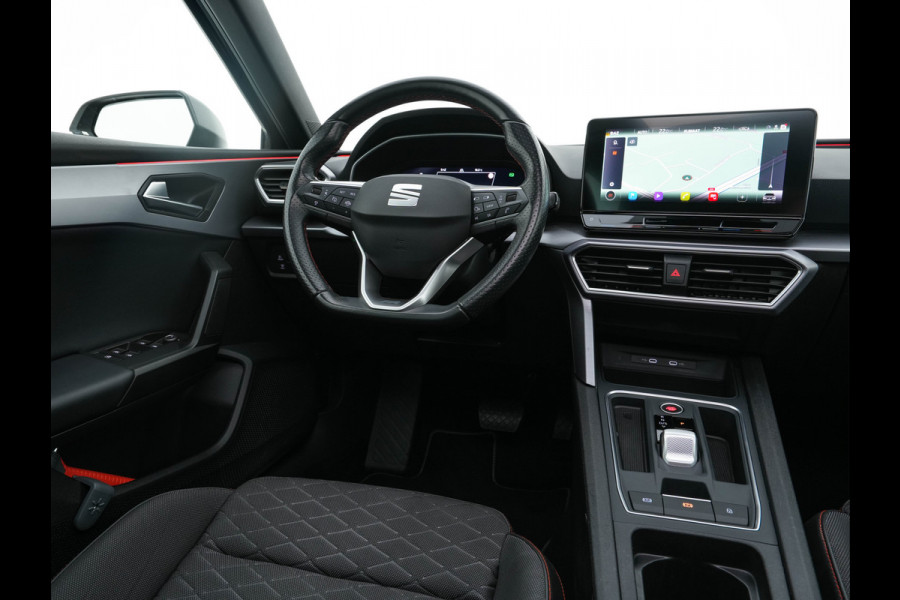 Seat Leon Sportstourer 2.0 TDI FR Business Intense (INCL-BTW) Aut.  *PANO | FULL-LED | ADAPTIVE-CRUISE | DIGI-COCKPIT | NAVI-FULLMAP | LEATHER-MICROFIBRE | CARPLAY | KEYLESS | SHIFT-PADDLES | SPORT-SEATS | AMBIENT-LIGHT | CAMERA | 17''ALU | T