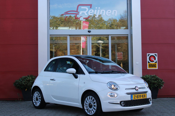 Fiat 500 1.0 72PK HYbrid DOLCEVITA FINALE | PANORAMA DAK | APPLE CARPLAY / ANDROID AUTO | ELEKTRISCHE RAMEN VOOR | PARKEERSENSOREN ACHTER |  LED DAGRIJVERLICHTING | 15"LICHTMETALEN VELGEN | CRUISE CONTROL | IN 2 DELEN NEERKLAPBARE ACHTERBANK | AIRCO | MISTLAMPEN VOOR |