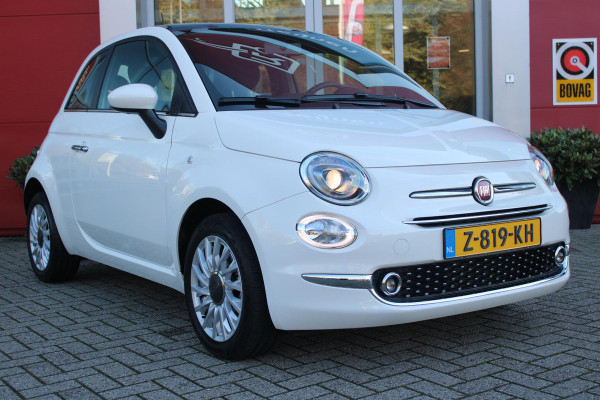 Fiat 500 1.0 72PK HYbrid DOLCEVITA FINALE | PANORAMA DAK | APPLE CARPLAY / ANDROID AUTO | ELEKTRISCHE RAMEN VOOR | PARKEERSENSOREN ACHTER |  LED DAGRIJVERLICHTING | 15"LICHTMETALEN VELGEN | CRUISE CONTROL | IN 2 DELEN NEERKLAPBARE ACHTERBANK | AIRCO | MISTLAMPEN VOOR |