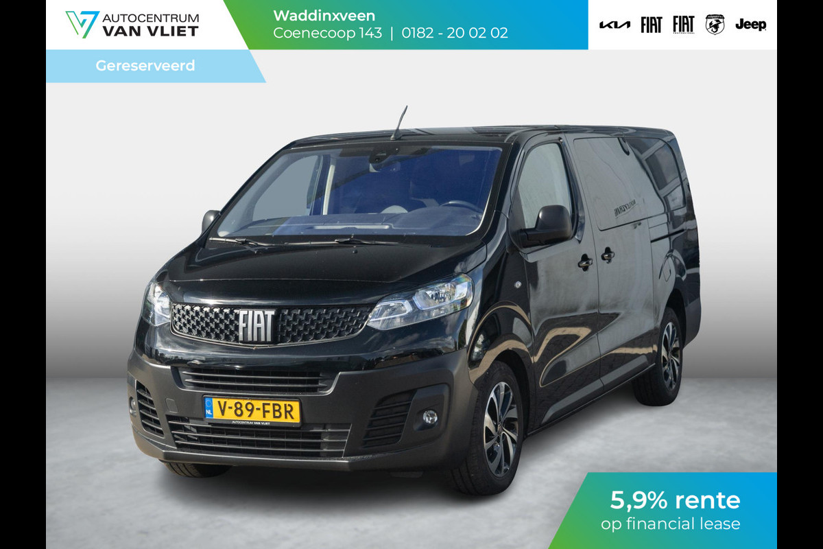 Fiat Scudo 2.0 MultiJet 180pk Aut. L3 DC | Schuifdeur Links | Trekhaak | Keyless | Clima | Stoel voorin | Elektr. Handrem Fiat Scudo 2.0 MultiJet 180pk Aut. L3 DC | Schuifdeur Links | Trekhaak | Keyless | Clima | Stoel voorin | Elektr. Handrem