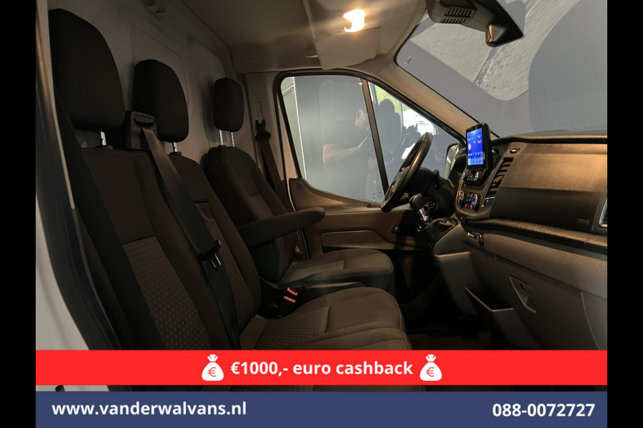 Ford Transit 2.0 TDCI 130pk L3H2 Euro6 Airco | Navigatie | Stoelverwarming | Camera | Apple Carplay | Android Auto LED, cruisecontrol, parkeersensoren, verwarmde voorruit, 2500kg trekvermogen