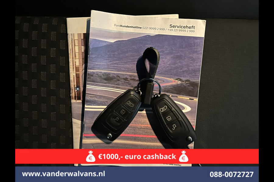 Ford Transit 2.0 TDCI 130pk L3H2 Euro6 Airco | Navigatie | Stoelverwarming | Camera | Apple Carplay | Android Auto LED, cruisecontrol, parkeersensoren, verwarmde voorruit, 2500kg trekvermogen