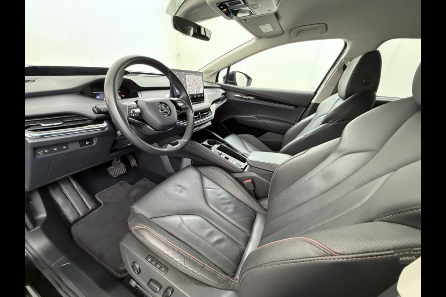 Škoda ENYAQ iV 80 First Edition SOH 92% Leder + Mermory Adap.Cruise 360°Camera Navi Ecc Apple Carplay Android Auto Stoel+Stuurverwarming Lane Assist Elek.Achterklep DAB+ Led