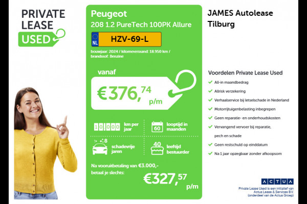 Peugeot 208 1.2 PureTech 100PK Allure AD-CRUISE | NAVI & CARPLAY | PRIVACY-GLASS