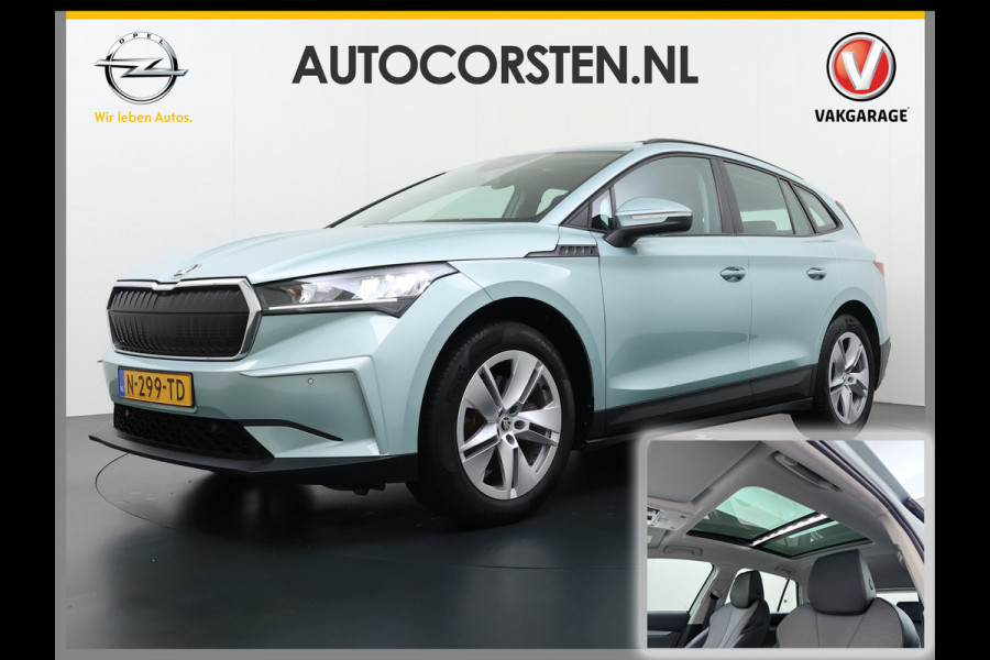 Škoda ENYAQ iV 60 Trekhaak Panoramadak Camera Navi Ecc Apple Carplay Android Auto Cruise Control Pdc DAB Lmv 19" Keyless Led Connected services Origineel Nederlandse Auto