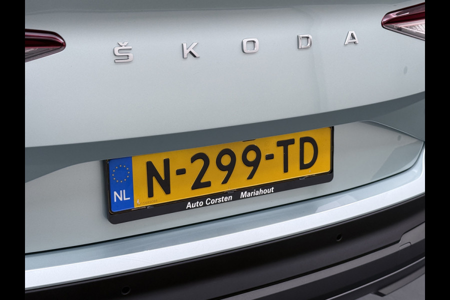 Škoda ENYAQ iV 60 Trekhaak Panoramadak Camera Navi Ecc Apple Carplay Android Auto Cruise Control Pdc DAB Lmv 19" Keyless Led Connected services Origineel Nederlandse Auto