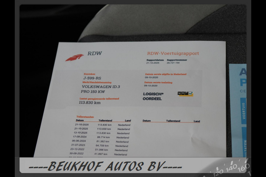 Volkswagen ID.3 First Plus 58 kWh Soh 92.9 Carplay 10x Id3
