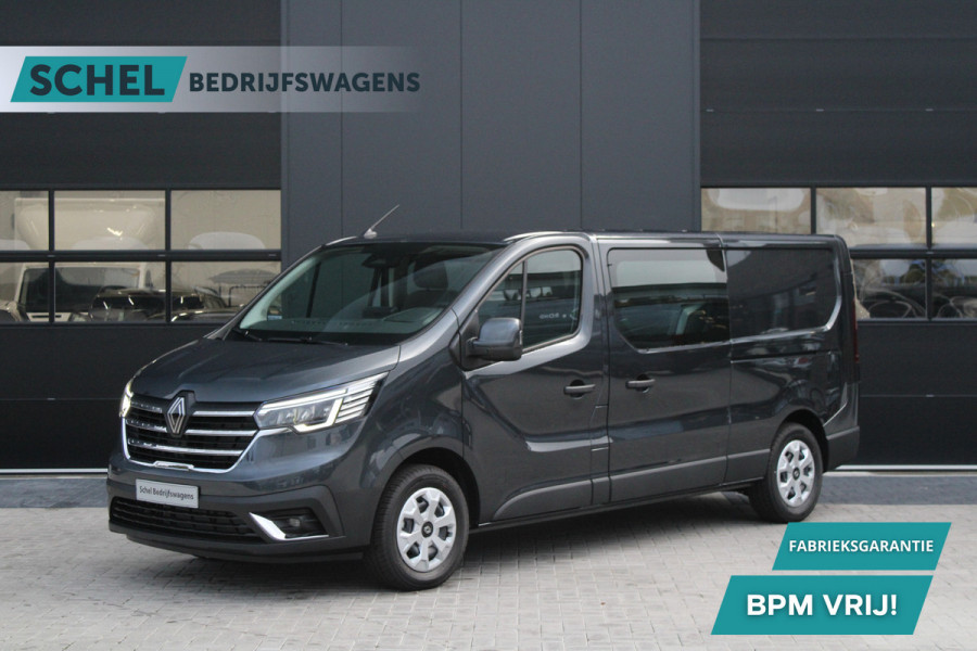 Renault Trafic 2.0 Blue dCi 130pk T29 L2H1 Advance Dubbele Cabine - Carplay - Android - 2x Schuifdeur - Passagiersstoel - Camera - LED - Rijkla