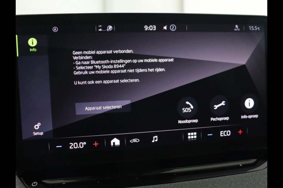 Škoda ENYAQ iV 80 | Matrix LED | Carplay | Camera | Navigatie | Sfeerverlichting | Half leder | Stuurverwarming | Cruise control | Parkeerhulp