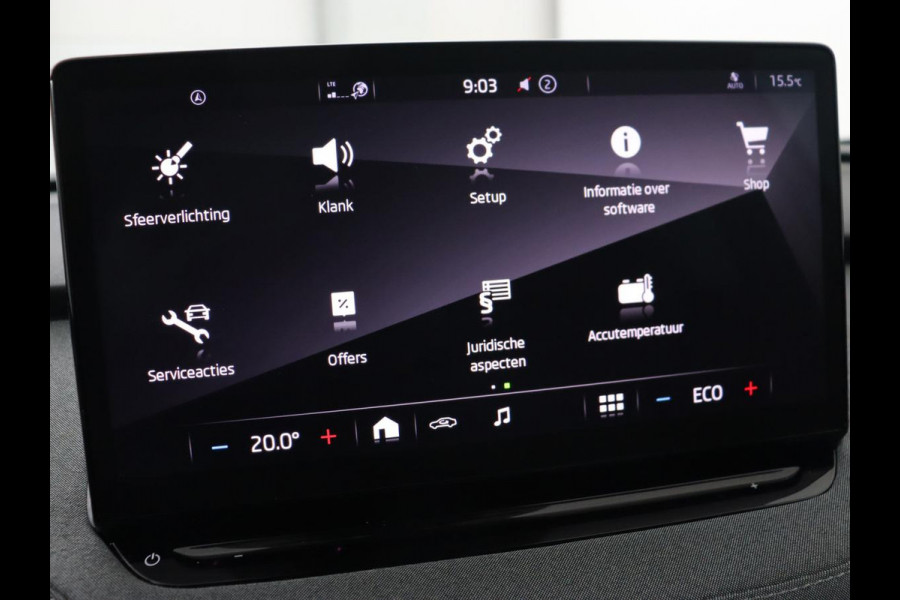 Škoda ENYAQ iV 80 | Matrix LED | Carplay | Camera | Navigatie | Sfeerverlichting | Half leder | Stuurverwarming | Cruise control | Parkeerhulp