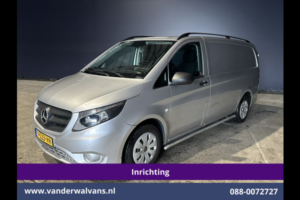 Mercedes-Benz Vito 111 CDI L2H1 inrichting Euro6 Airco | Camera | Navigatie | Cruisecontrol | Trekhaak Parkeersensoren, Sidebars, Bijrijdersbank