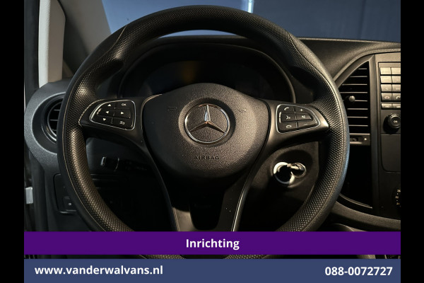 Mercedes-Benz Vito 111 CDI L2H1 inrichting Euro6 Airco | Camera | Navigatie | Cruisecontrol | Trekhaak Parkeersensoren, Sidebars, Bijrijdersbank