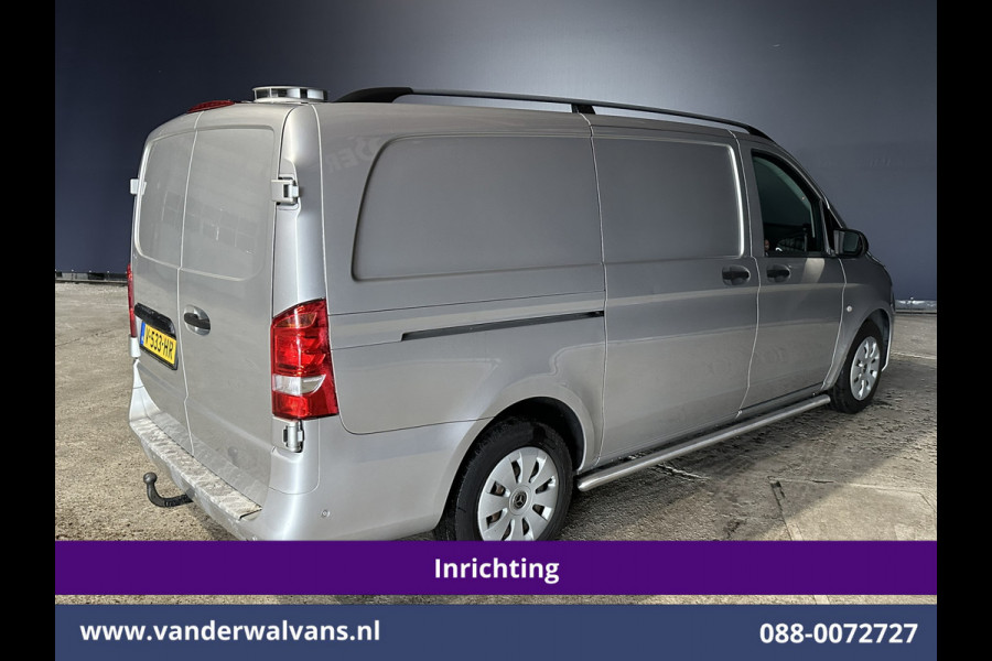 Mercedes-Benz Vito 111 CDI L2H1 inrichting Euro6 Airco | Camera | Navigatie | Cruisecontrol | Trekhaak Parkeersensoren, Sidebars, Bijrijdersbank