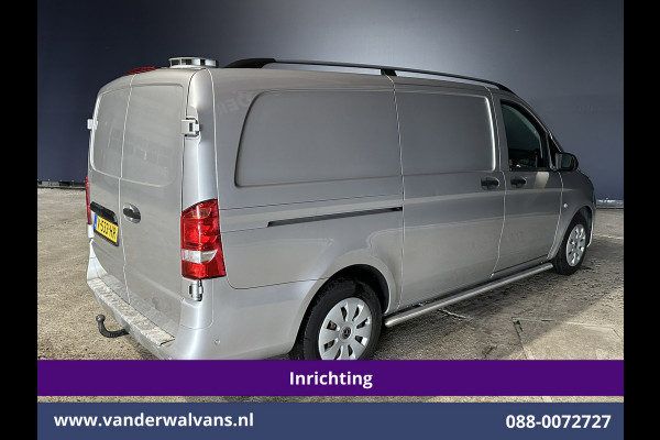 Mercedes-Benz Vito 111 CDI L2H1 inrichting Euro6 Airco | Camera | Navigatie | Cruisecontrol | Trekhaak Parkeersensoren, Sidebars, Bijrijdersbank
