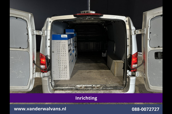 Mercedes-Benz Vito 111 CDI L2H1 inrichting Euro6 Airco | Camera | Navigatie | Cruisecontrol | Trekhaak Parkeersensoren, Sidebars, Bijrijdersbank