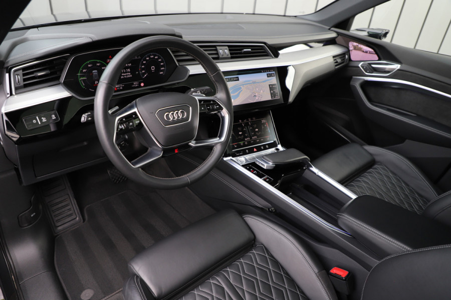 Audi e-tron Sportback 55 S quattro 95 kWh | 408PK | Luchtvering | Head-up | Keyles-go | Sfeerverlichting | B&O | Matrix-led | S-Stoelen | Leder | 2020