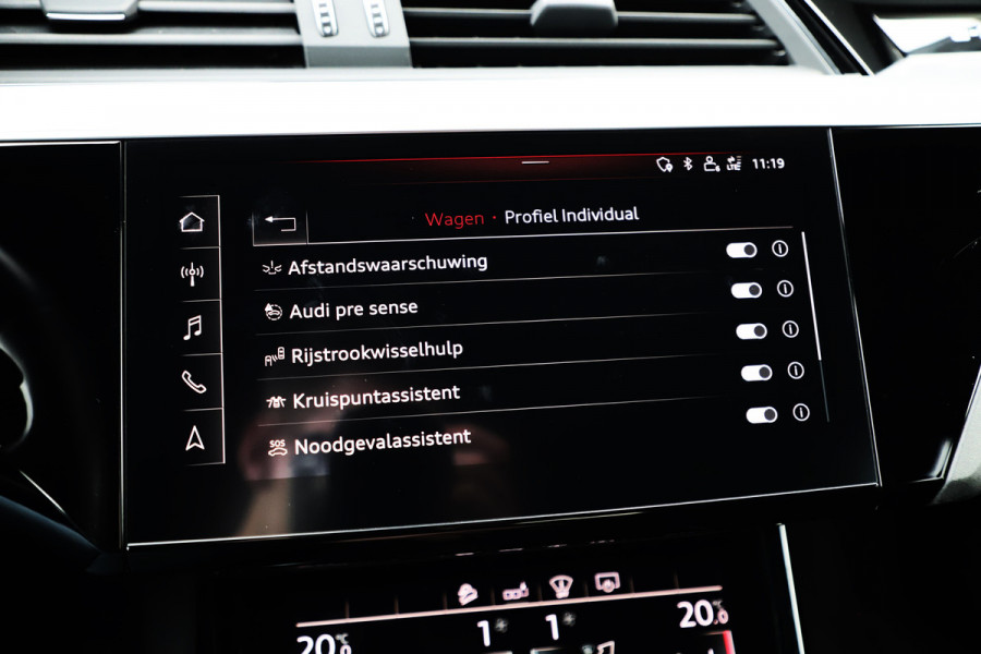 Audi e-tron Sportback 55 S quattro 95 kWh | 408PK | Luchtvering | Head-up | Keyles-go | Sfeerverlichting | B&O | Matrix-led | S-Stoelen | Leder | 2020