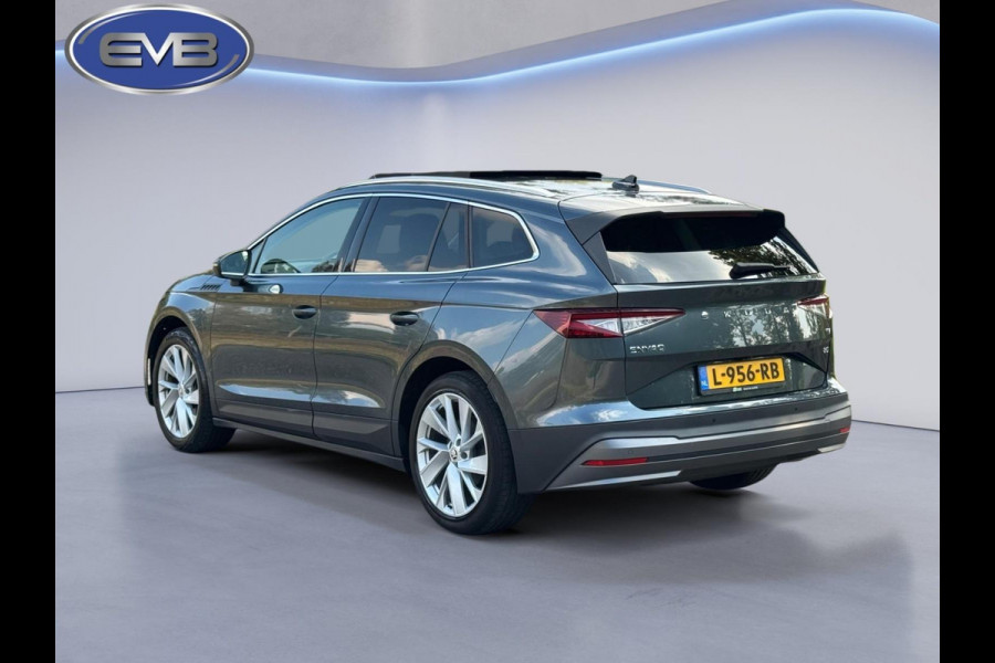 Škoda ENYAQ iV 80, panoramadak, achteruitrijcamera, stoel-stuurverwarming, 1/2 leder, vele opties,, eerste eigenaar
