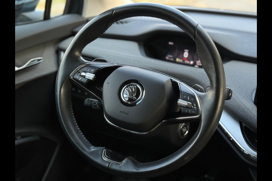Škoda ENYAQ iV 80, panoramadak, achteruitrijcamera, stoel-stuurverwarming, 1/2 leder, vele opties,, eerste eigenaar