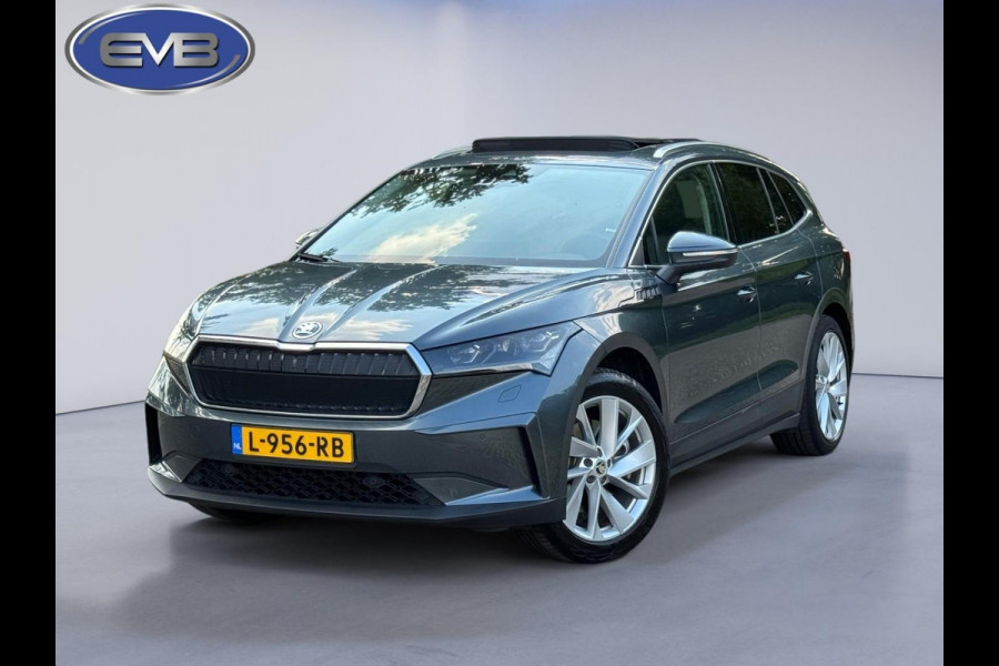 Škoda ENYAQ iV 80, panoramadak, achteruitrijcamera, stoel-stuurverwarming, 1/2 leder, vele opties,, eerste eigenaar