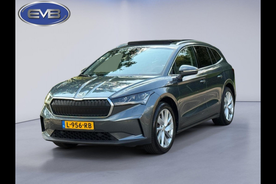 Škoda ENYAQ iV 80, panoramadak, achteruitrijcamera, stoel-stuurverwarming, 1/2 leder, vele opties,, eerste eigenaar