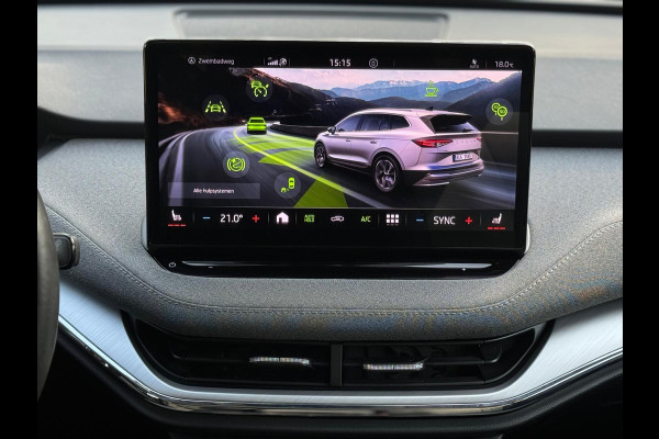 Škoda ENYAQ iV 80, panoramadak, achteruitrijcamera, stoel-stuurverwarming, 1/2 leder, vele opties,, eerste eigenaar