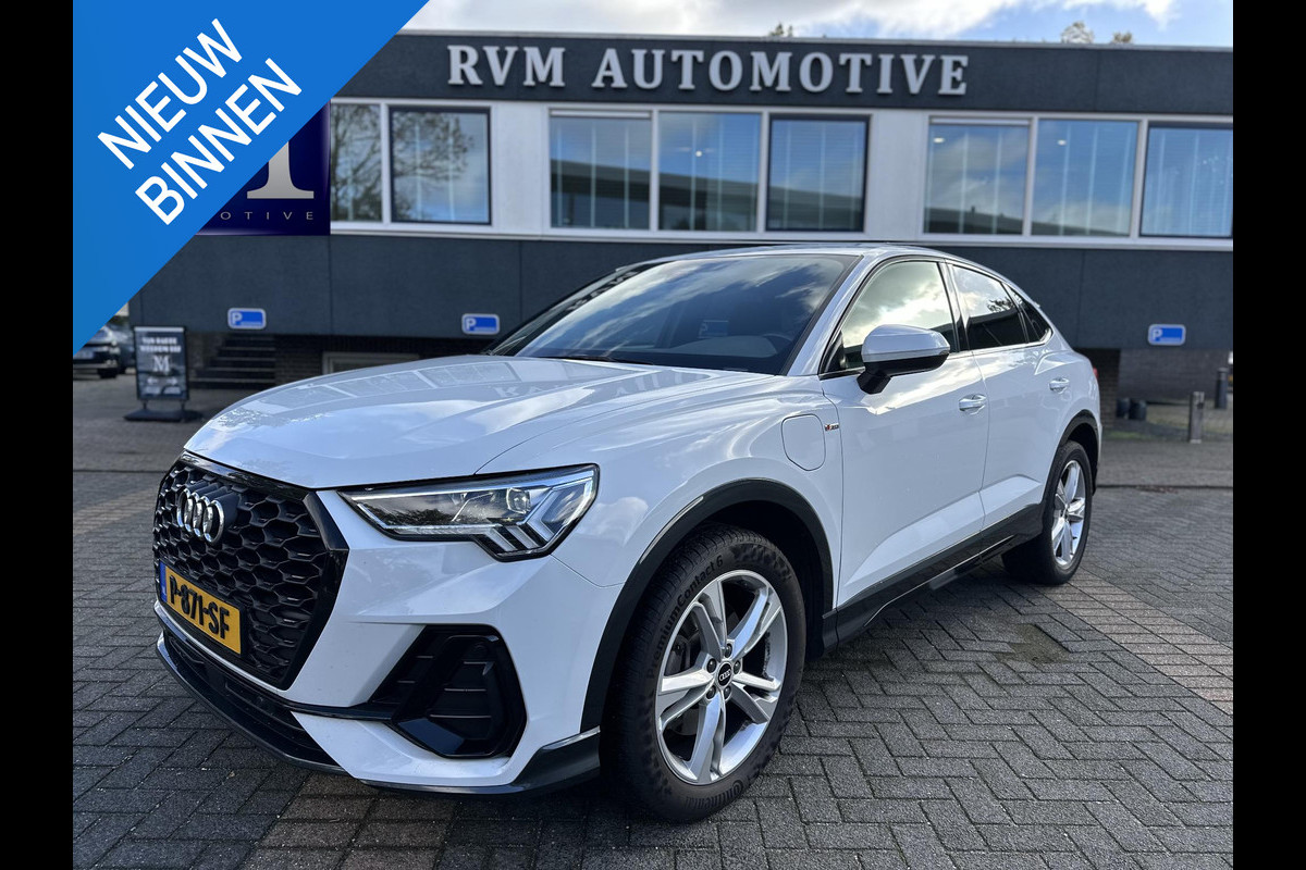 Audi Q3 Sportback 45 TFSI e S Edition PLUG IN HYBRIDE||2x S-LINE BINNEN + BUITEN| ADAPTIVE CRUISE| DODE HOEK | ELEK. TREKHAAK| DIG. DASH|