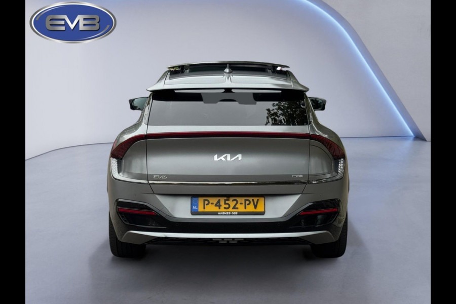 Kia Ev6 GT-Line 325 pk AWD 77.4 kWh, matgrijs, panoramadak , 20 inch, camera, vele opties, Nederlandse auto met nationale auto pas