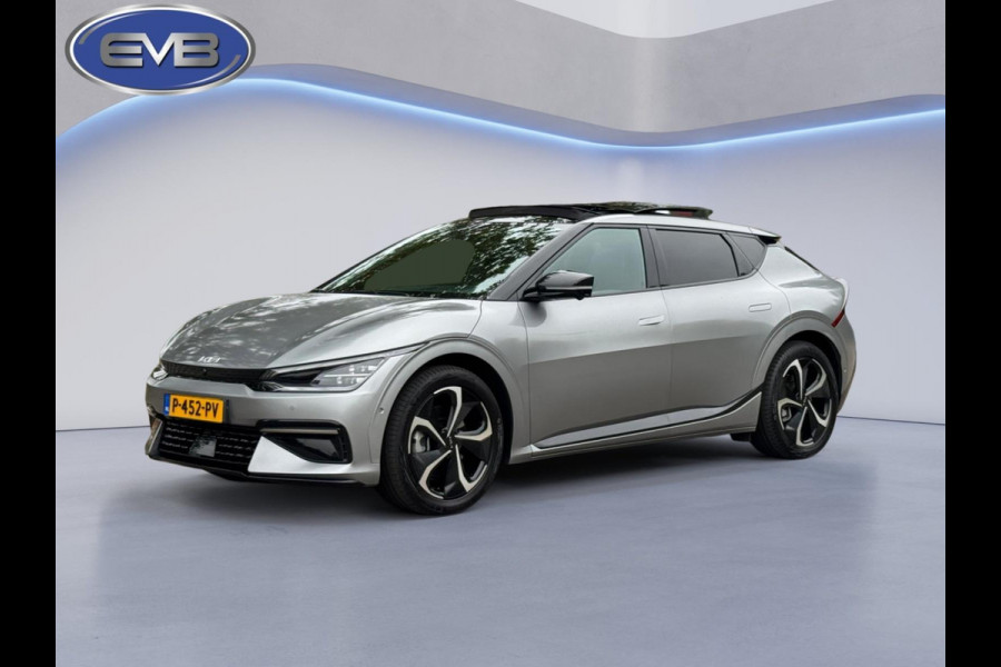 Kia Ev6 GT-Line 325 pk AWD 77.4 kWh, matgrijs, panoramadak , 20 inch, camera, vele opties, Nederlandse auto met nationale auto pas