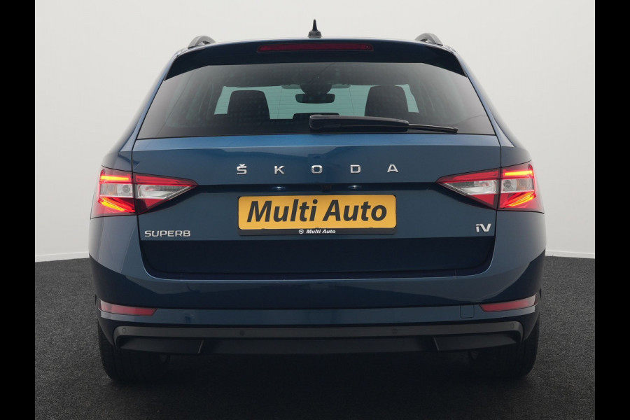 Škoda Superb Combi 1.4 TSI iV Ambition Plug In Hybrid 218pk Dealer O.H PHEV | Adaptive Cruise | Camera | Stoelen & Stuur Verwarmd | Canton Audio | Apple Carplay | Blis | Keyless | Navigatie | Virtual | DAB |