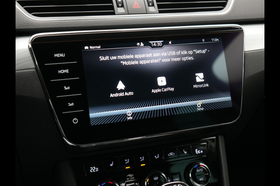 Škoda Superb Combi 1.4 TSI iV Ambition Plug In Hybrid 218pk Dealer O.H PHEV | Adaptive Cruise | Camera | Stoelen & Stuur Verwarmd | Canton Audio | Apple Carplay | Blis | Keyless | Navigatie | Virtual | DAB |