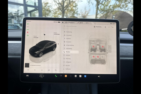 Tesla Model Y Long Range AWD 75 kWh AUTOPILOT| ACHTERBANK VERWARMD| STOEL+ STUUR VERW. | TESLA GARANTIE AANDRIJFLIJN EN ACCU T/M 07-2031/192.000KM