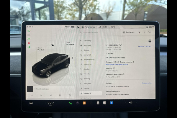 Tesla Model Y Long Range AWD 75 kWh AUTOPILOT| ACHTERBANK VERWARMD| STOEL+ STUUR VERW. | TESLA GARANTIE AANDRIJFLIJN EN ACCU T/M 07-2031/192.000KM