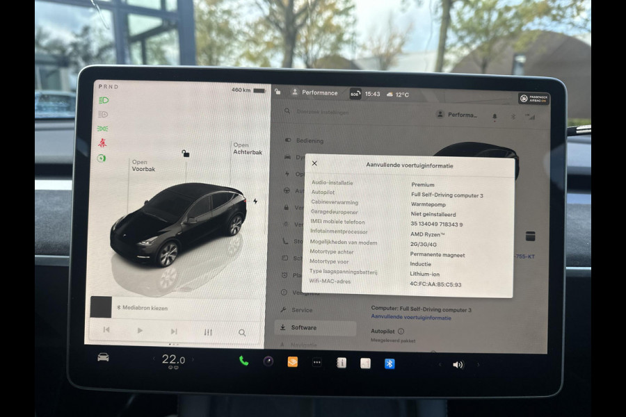 Tesla Model Y Long Range AWD 75 kWh AUTOPILOT| ACHTERBANK VERWARMD| STOEL+ STUUR VERW. | TESLA GARANTIE AANDRIJFLIJN EN ACCU T/M 07-2031/192.000KM