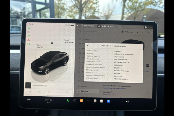 Tesla Model Y Long Range AWD 75 kWh AUTOPILOT| ACHTERBANK VERWARMD| STOEL+ STUUR VERW. | TESLA GARANTIE AANDRIJFLIJN EN ACCU T/M 07-2031/192.000KM