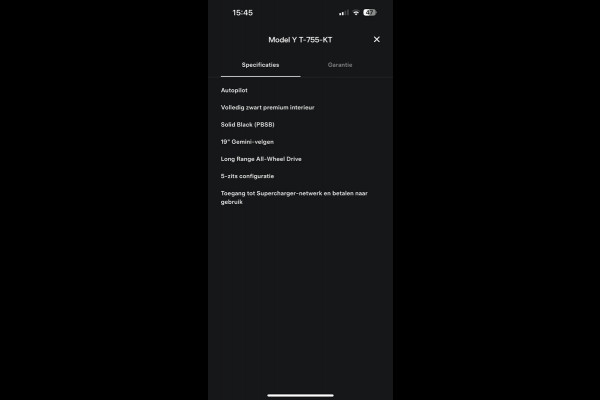 Tesla Model Y Long Range AWD 75 kWh AUTOPILOT| ACHTERBANK VERWARMD| STOEL+ STUUR VERW. | TESLA GARANTIE AANDRIJFLIJN EN ACCU T/M 07-2031/192.000KM