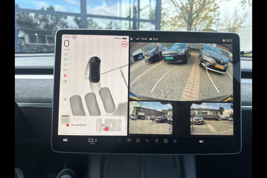 Tesla Model Y Long Range AWD 75 kWh AUTOPILOT| ACHTERBANK VERWARMD| STOEL+ STUUR VERW. | TESLA GARANTIE AANDRIJFLIJN EN ACCU T/M 07-2031/192.000KM