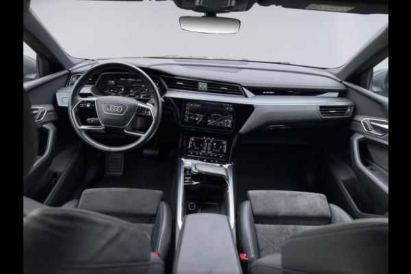 Audi e-tron E-tron 55 quattro 408 pk advanced Pro S Line Plus 95 kWh, SOH 94,6 %, camera , trekhaak,lederen sportinterieur